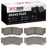 Dynamic Friction 2007-2025 Chevrolet S10 MAX (Mexico) Rear 5000 Advanced Ceramic Brake Pads by Dynamic Friction Company 1551-1297-00