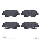 Dynamic Friction 2007-2013 Hyundai Sonata Rear 5000 Advanced Ceramic Brake Pads by Dynamic Friction Company 1551-1313-00