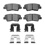 Dynamic Friction 2007-2013 Hyundai Azera Rear 5000 Advanced Ceramic Brake Pads and Hardware Kit by Dynamic Friction Company 1551-1313-01