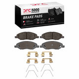 Dynamic Friction 2007-2017 Nissan Tiida (Mexico) Front 5000 Advanced Ceramic Brake Pads and Hardware Kit by Dynamic Friction Company 1551-1345-01