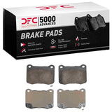 Dynamic Friction 2008-2014 Lexus IS F Rear 5000 Advanced Low Metallic Brake Pads by Dynamic Friction Company 1551-1366-00