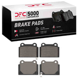 Dynamic Friction 2008-2015 Mitsubishi Lancer Rear 5000 Advanced Low Metallic Brake Pads by Dynamic Friction Company 1551-1368-00