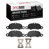 Dynamic Friction 2009-2023 Porsche 718 Cayman Front 5000 Advanced Low Metallic Brake Pads and Hardware Kit by Dynamic Friction Company 1551-1389-01