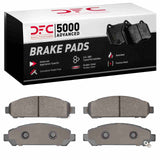 Dynamic Friction 2009-2015 Toyota Venza Front 5000 Advanced Low Metallic Brake Pads by Dynamic Friction Company 1551-1401-00