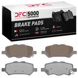 Dynamic Friction 2009-2015 Toyota Venza Rear 5000 Advanced Ceramic Brake Pads by Dynamic Friction Company 1551-1402-00