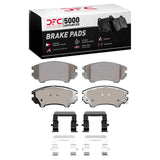 Dynamic Friction 2010-2015 Chevrolet Camaro Front 5000 Advanced Ceramic Brake Pads and Hardware Kit by Dynamic Friction Company 1551-1404-01