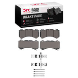 Dynamic Friction 2012-2025 Dodge Charger Front 5000 Advanced Low Metallic Brake Pads and Hardware Kit by Dynamic Friction Company 1551-1405-02