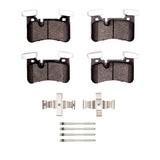 Dynamic Friction 2010-2018 Mercedes-Benz E63 AMG Rear 5000 Advanced Low Metallic Brake Pads and Hardware Kit by Dynamic Friction Company 1551-1450-01