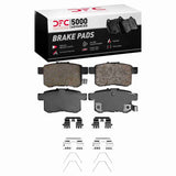 Dynamic Friction 2008-2017 Acura TSX Rear 5000 Advanced Ceramic Brake Pads and Hardware Kit by Dynamic Friction Company 1551-1451-01
