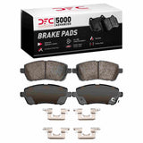 Dynamic Friction 2011-2017 Mazda 2 (Mexico) Front 5000 Advanced Ceramic Brake Pads and Hardware Kit by Dynamic Friction Company 1551-1454-11