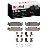 Dynamic Friction 2011-2019 Ford Explorer Front 5000 Advanced Ceramic Brake Pads and Hardware Kit by Dynamic Friction Company 1551-1508-01