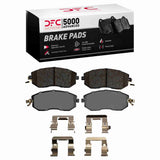 Dynamic Friction 2010-2020 Scion FR-S Front 5000 Advanced Ceramic Brake Pads and Hardware Kit by Dynamic Friction Company 1551-1539-01
