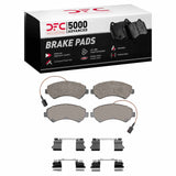 Dynamic Friction 2014-2022 Ram ProMaster 3500 Front 5000 Advanced Semi Metallic Brake Pads and Hardware Kit by Dynamic Friction Company 1551-1540-21
