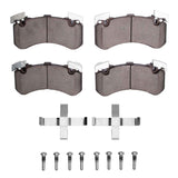 Dynamic Friction 2011-2019 Audi A8 Front 5000 Advanced Low Metallic Brake Pads and Hardware Kit by Dynamic Friction Company 1551-1575-01