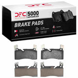 Dynamic Friction 2011-2015 Mercedes-Benz SLS AMG Rear 5000 Advanced Low Metallic Brake Pads by Dynamic Friction Company 1551-1607-00