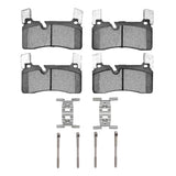 Dynamic Friction 2011-2015 Mercedes-Benz SLS AMG Rear 5000 Advanced Low Metallic Brake Pads and Hardware Kit by Dynamic Friction Company 1551-1607-01