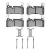 Dynamic Friction 2011-2015 Mercedes-Benz SLS AMG Rear 5000 Advanced Low Metallic Brake Pads and Hardware Kit