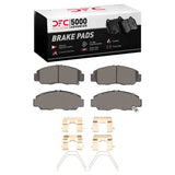 Dynamic Friction 2003-2022 Acura CSX Front 5000 Advanced Ceramic Brake Pads and Hardware Kit by Dynamic Friction Company 1551-1608-01