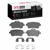 Dynamic Friction 2012-2019 Mercedes-Benz GLE63 AMG S Rear 5000 Advanced Low Metallic Brake Pads and Hardware Kit by Dynamic Friction Company 1551-1630-23