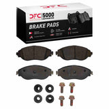 Dynamic Friction 2018-2025 Audi Q3 Front 5000 Advanced Ceramic Brake Pads and Hardware Kit by Dynamic Friction Company 1551-1633-11