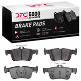 Dynamic Friction 2013-2024 Ford Fusion Rear 5000 Advanced Ceramic Brake Pads by Dynamic Friction Company 1551-1665-00