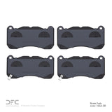 Dynamic Friction 2013-2014 Ford Mustang Front 5000 Advanced Low Metallic Brake Pads by Dynamic Friction Company 1551-1666-00