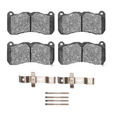 Dynamic Friction 2013-2014 Ford Mustang Front 5000 Advanced Low Metallic Brake Pads and Hardware Kit by Dynamic Friction Company 1551-1666-01