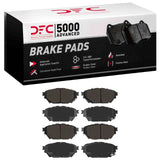 Dynamic Friction 2012-2020 Freightliner FL360 (Mexico) Front/Rear 5000 Advanced Semi Metallic Brake Pads by Dynamic Friction Company 1551-1682-00