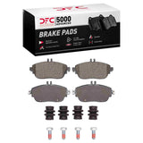 Dynamic Friction 2012-2020 Infiniti QX30 Front 5000 Advanced Low Metallic Brake Pads and Hardware Kit by Dynamic Friction Company 1551-1694-01