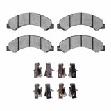 Dynamic Friction 2012-2020 Hino 155 Fr & Rr 5000 Advanced Ceramic Brake Pads and Hardware Kit by Dynamic Friction Company 1551-1695-01