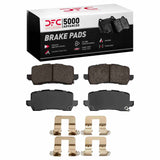 Dynamic Friction 2014-2020 Acura TLX Rear 5000 Advanced Ceramic Brake Pads and Hardware Kit by Dynamic Friction Company 1551-1698-01