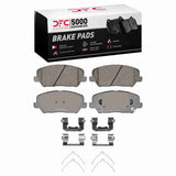 Dynamic Friction 2016-2017 Hyundai Veloster Front 5000 Advanced Ceramic Brake Pads and Hardware Kit by Dynamic Friction Company 1551-1735-02