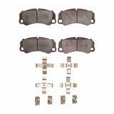 Dynamic Friction 2020-2023 Porsche 718 Spyder Front 5000 Advanced Low Metallic Brake Pads and Hardware Kit by Dynamic Friction Company 1551-1742-01