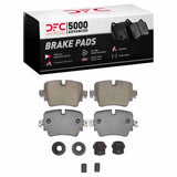 Dynamic Friction 2016-2019 Jaguar XJ Rear 5000 Advanced Ceramic Brake Pads and Hardware Kit by Dynamic Friction Company 1551-1752-01