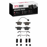 Dynamic Friction 2017-2022 Audi RS3 Rear 5000 Advanced Ceramic Brake Pads and Hardware Kit by Dynamic Friction Company 1551-1761-11