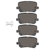 Dynamic Friction 2014-2023 Dodge Charger Rear 5000 Advanced Low Metallic Brake Pads by Dynamic Friction Company 1551-1766-00