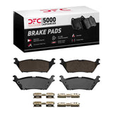Dynamic Friction 2015-2021 Ford F-150 RWD Rear 5000 Advanced Ceramic Brake Pads and Hardware Kit by Dynamic Friction Company 1551-1790-01