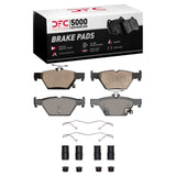Dynamic Friction 2015-2025 Subaru Ascent Rear 5000 Advanced Ceramic Brake Pads and Hardware Kit by Dynamic Friction Company 1551-1808-01