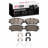 Dynamic Friction 2016-2022 Hyundai Tucson Front 5000 Advanced Ceramic Brake Pads and Hardware Kit by Dynamic Friction Company 1551-1847-01