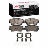 Dynamic Friction 2017-2022 Kia Sportage (USA/Canada) Front 5000 Advanced Ceramic Brake Pads and Hardware Kit by Dynamic Friction Company 1551-1847-02