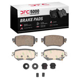 Dynamic Friction 2016-2021 Mazda 6 Rear 5000 Advanced Ceramic Brake Pads and Hardware Kit by Dynamic Friction Company 1551-1874-01