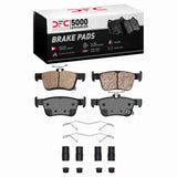 Dynamic Friction 2016-2025 Acura RDX Rear 5000 Advanced Ceramic Brake Pads and Hardware Kit by Dynamic Friction Company 1551-1878-01