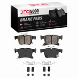 Dynamic Friction 2017-2024 Chrysler Voyager Rear 5000 Advanced Ceramic Brake Pads and Hardware Kit by Dynamic Friction Company 1551-1901-01