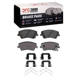 Dynamic Friction 2017-2022 Hyundai Elantra Front 5000 Advanced Ceramic Brake Pads and Hardware Kit by Dynamic Friction Company 1551-1912-01