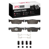 Dynamic Friction 2016-2019 Smart Fortwo Front 5000 Advanced Ceramic Brake Pads and Hardware Kit by Dynamic Friction Company 1551-1955-01