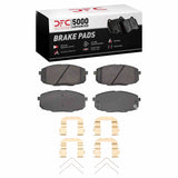 Dynamic Friction 2009-2013 Hyundai Elantra Front 5000 Advanced Ceramic Brake Pads and Hardware Kit by Dynamic Friction Company 1551-2035-03