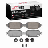 Dynamic Friction 2017-2024 Mazda 3 Rear 5000 Advanced Ceramic Brake Pads and Hardware Kit by Dynamic Friction Company 1551-2042-01
