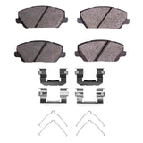Dynamic Friction 2017-2020 Kia Cadenza Front 5000 Advanced Ceramic Brake Pads and Hardware Kit by Dynamic Friction Company 1551-2049-01