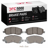 Dynamic Friction 2016-2017 Jeep Patriot Front 5000 Advanced Ceramic Brake Pads by Dynamic Friction Company 1551-2057-00