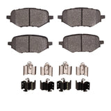 Dynamic Friction 2017-2025 Acura ADX Rear 5000 Advanced Ceramic Brake Pads and Hardware Kit by Dynamic Friction Company 1551-2116-01